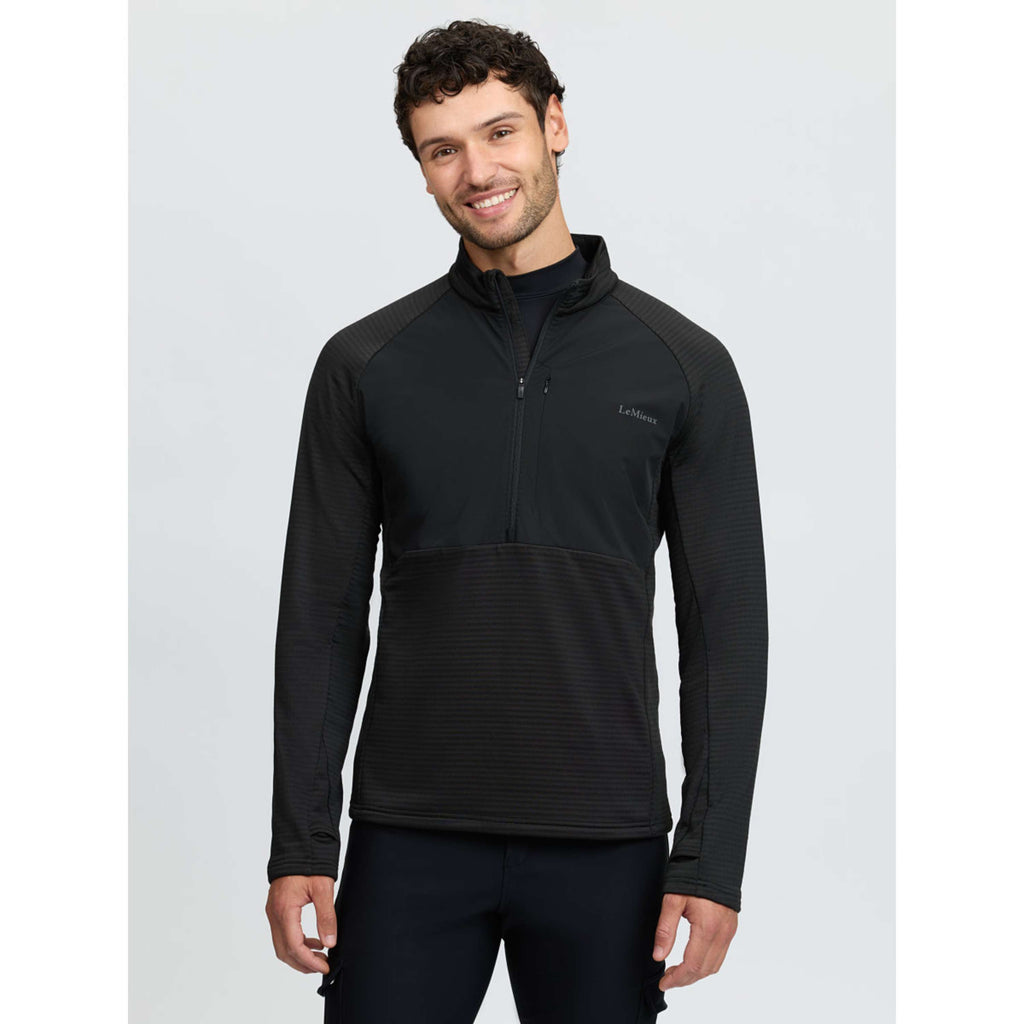 LeMieux Sweater Scarlet Quarter Zip Willow Green