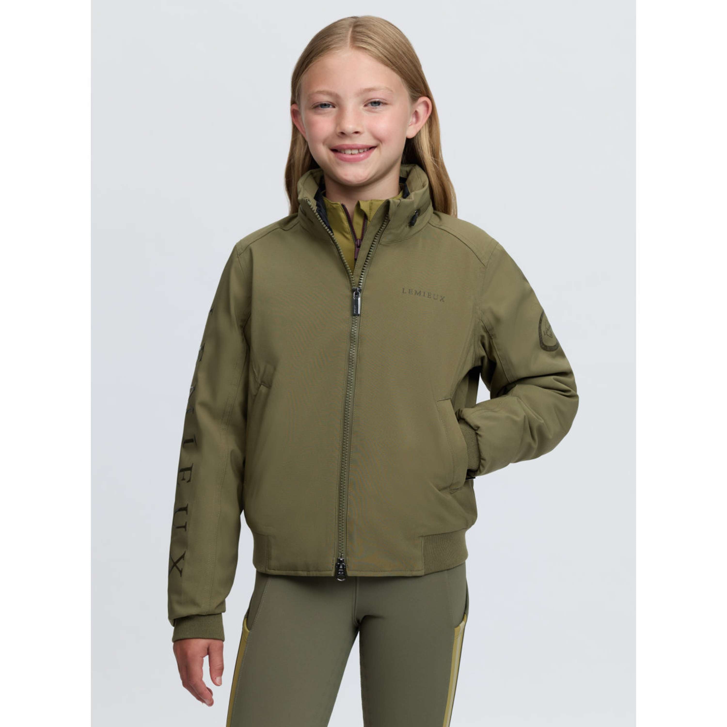 LeMieux Jacket Clarissa Crew Kids Willow Green