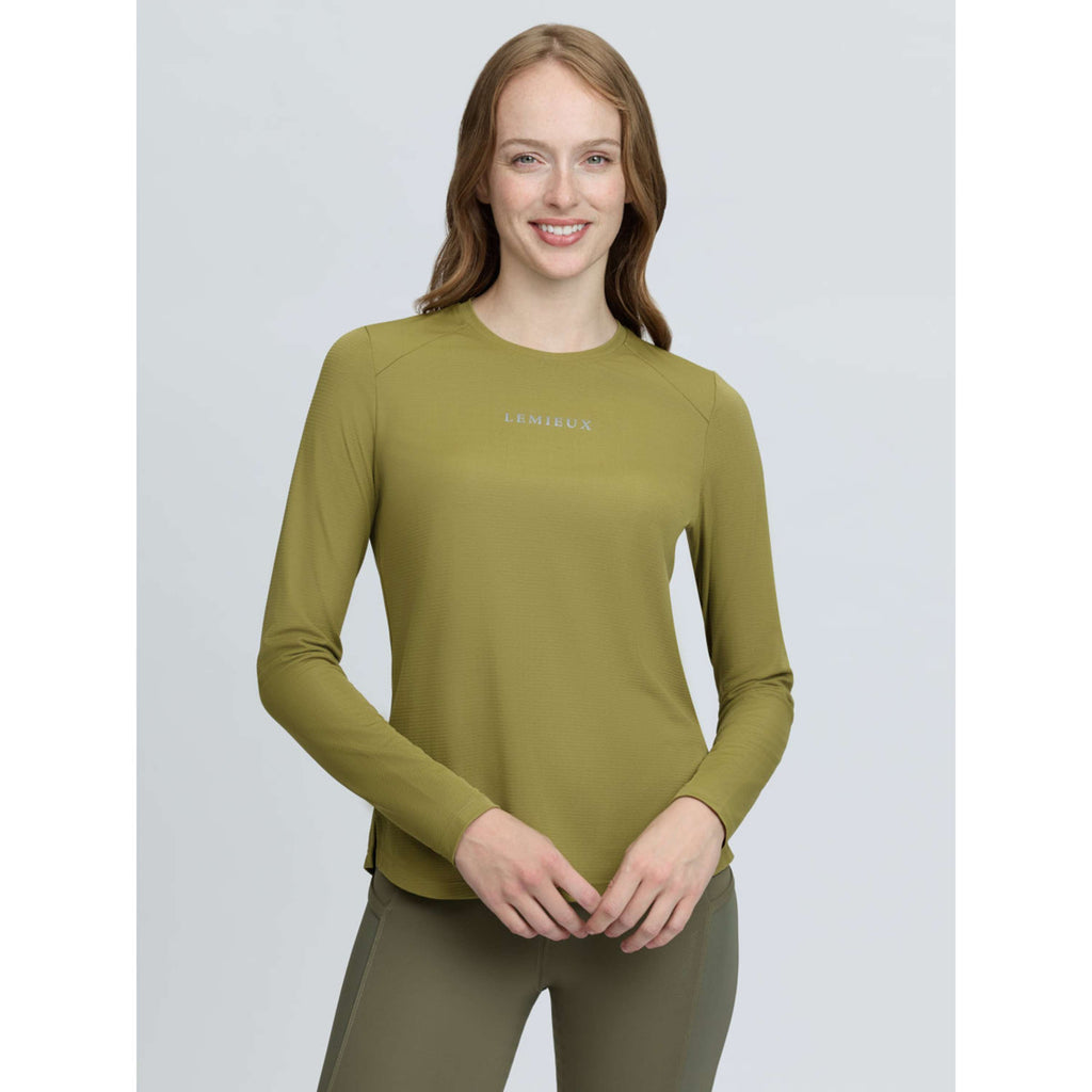 LeMieux Baselayer Sports Tee Long Sleeves Gooseberry