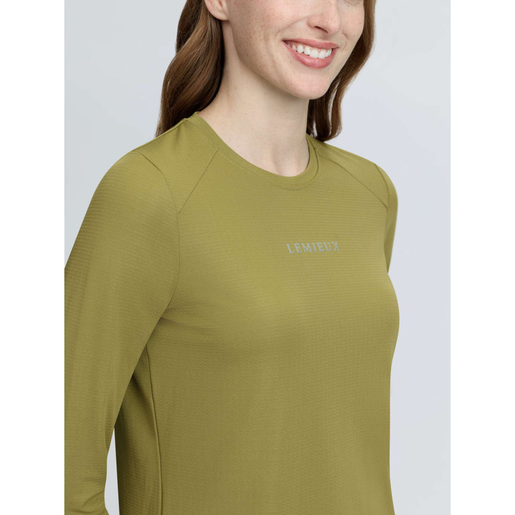 LeMieux Baselayer Sports Tee Long Sleeves Gooseberry
