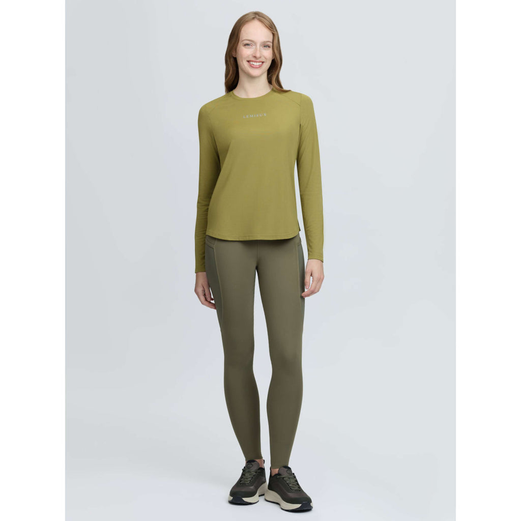 LeMieux Baselayer Sports Tee Long Sleeves Gooseberry
