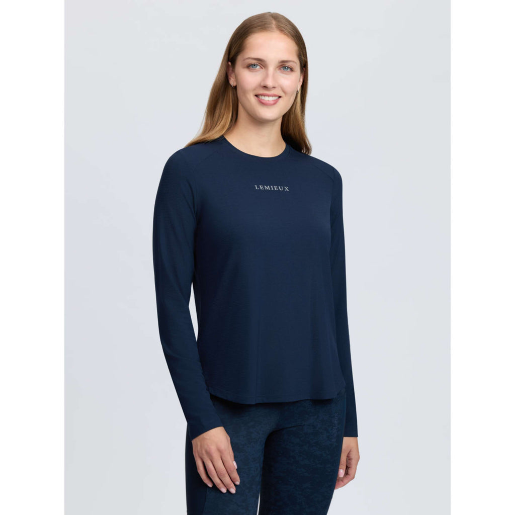 LeMieux Baselayer Sports Tee Long Sleeves Navy
