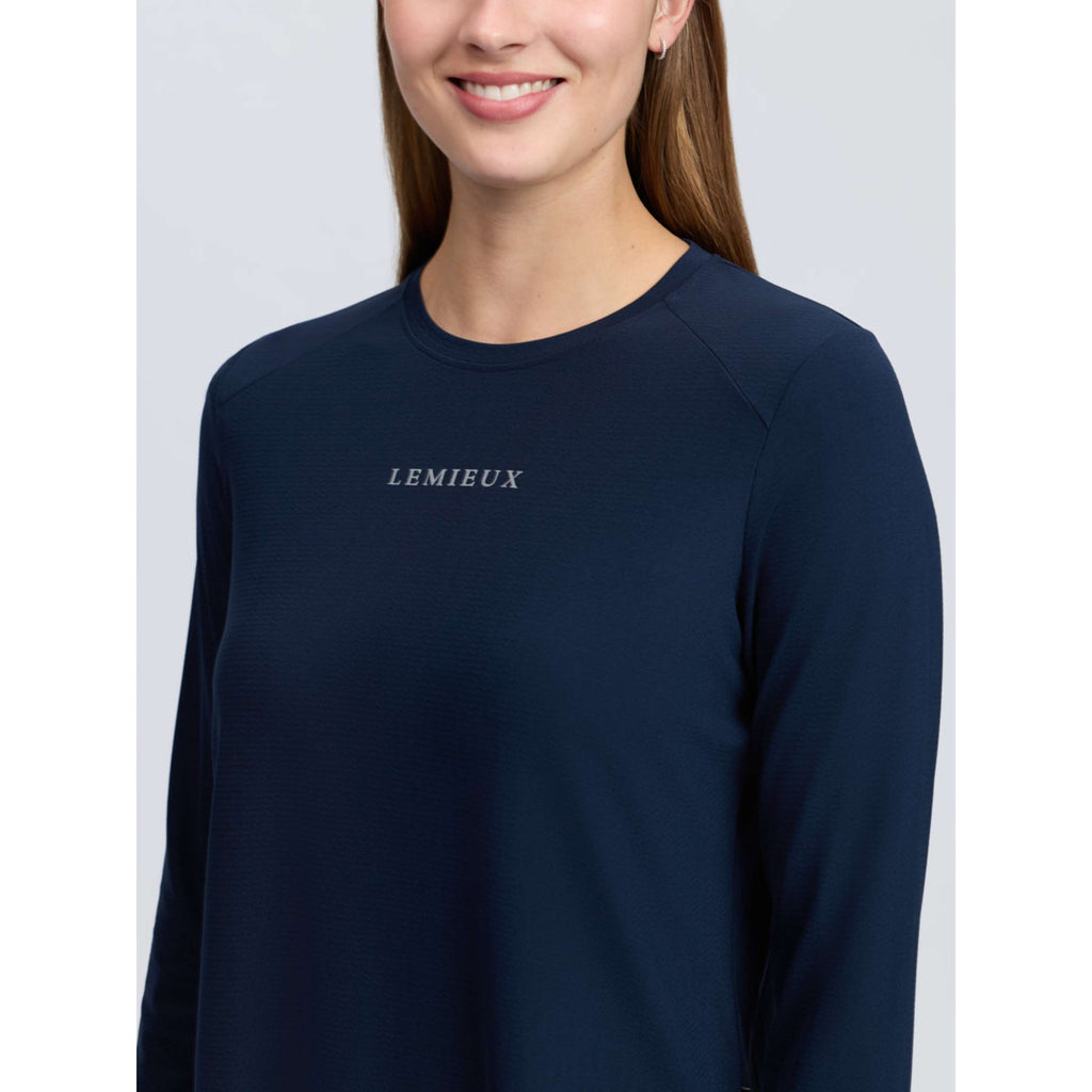 LeMieux Baselayer Sports Tee Long Sleeves Navy
