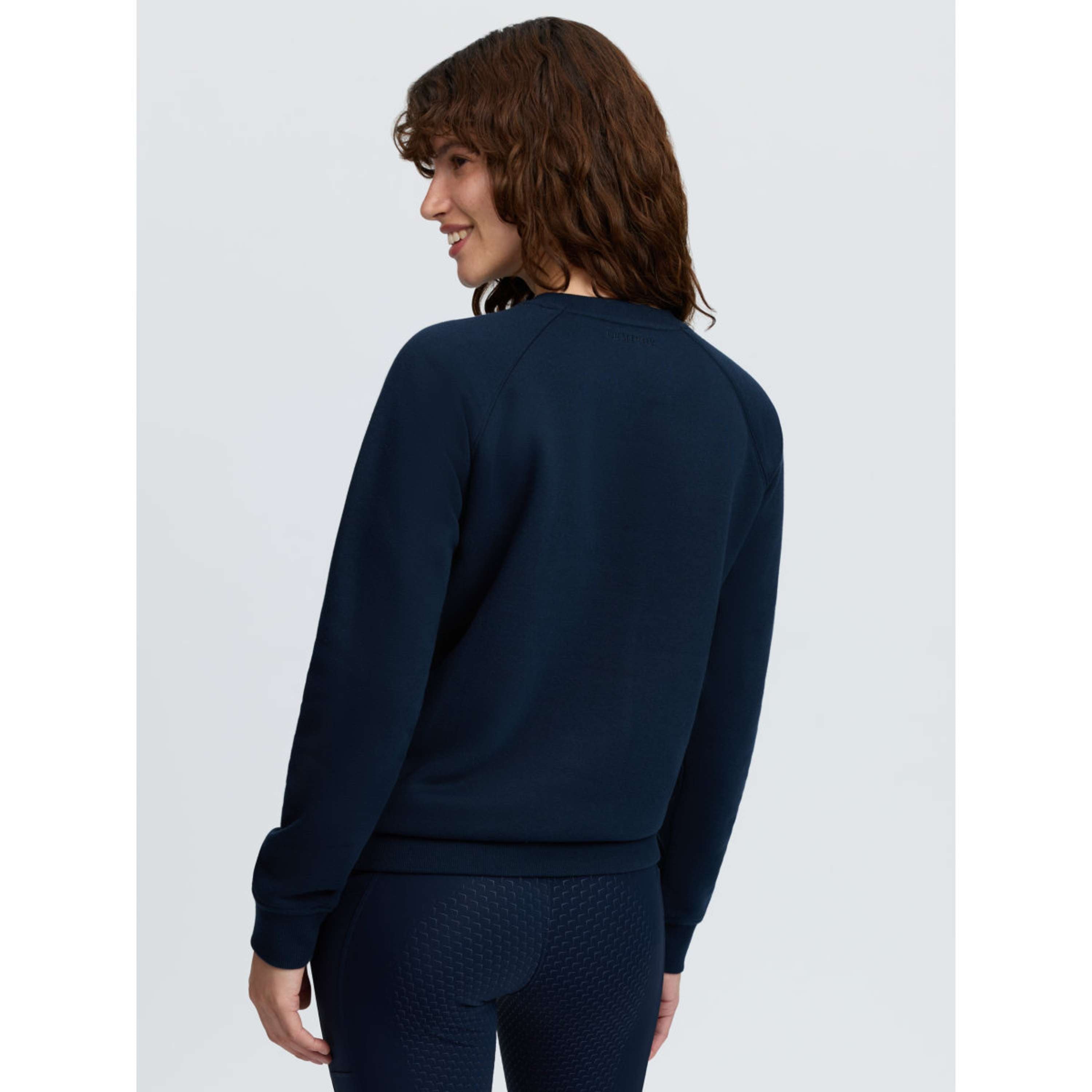 LeMieux Sweater Vida Varsity Crew Neck Navy