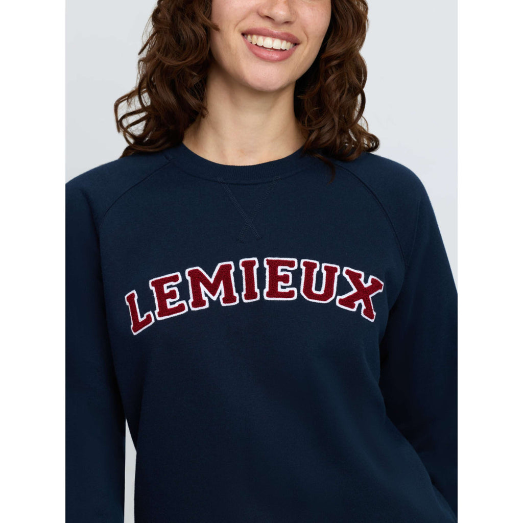 LeMieux Sweater Vida Varsity Crew Neck Navy