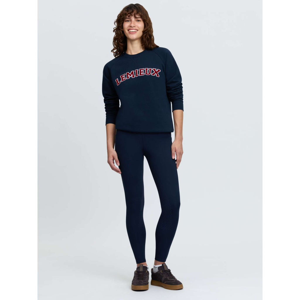 LeMieux Sweater Vida Varsity Crew Neck Navy
