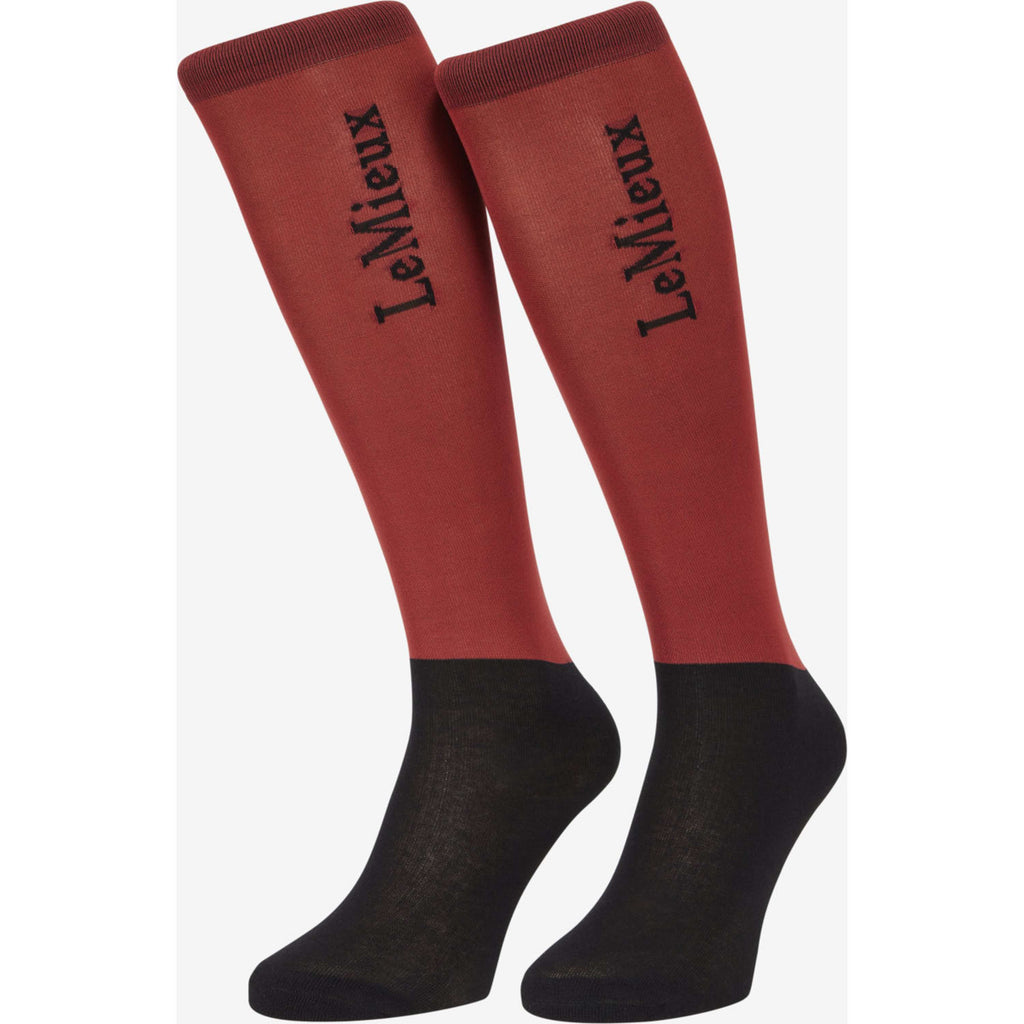 LeMieux Riding Socks Competition 2-pack Russet
