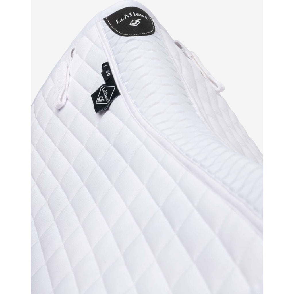 LeMieux Saddlepad Self-Cool Square Arctic Close Contact White