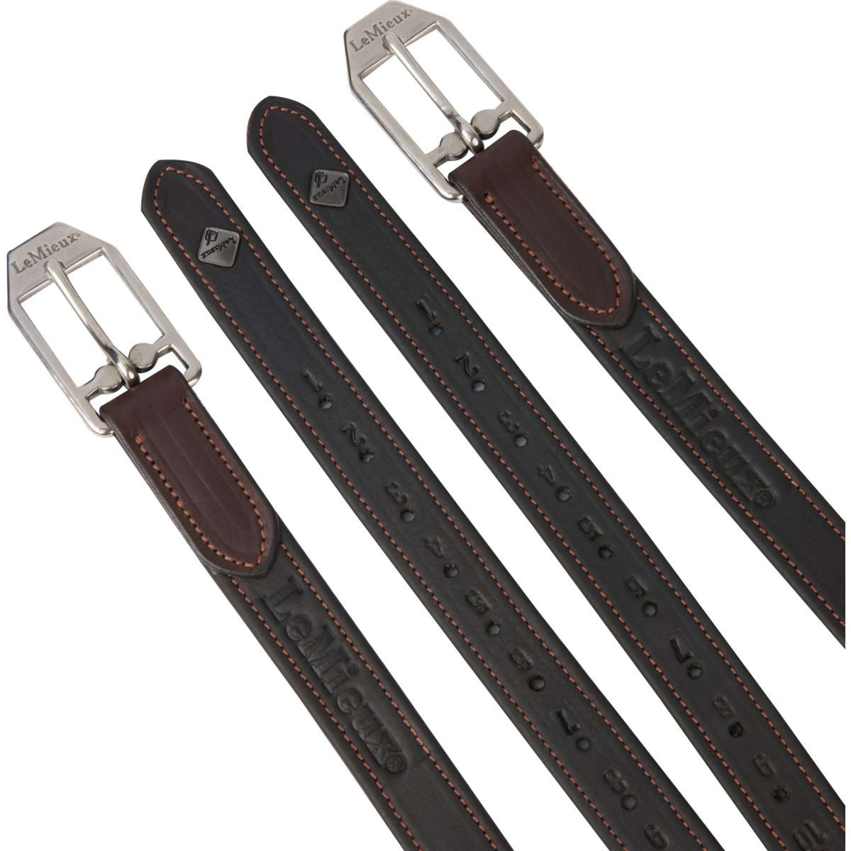 LeMieux Stirrup Strap Vector Close Contact Leather Brown