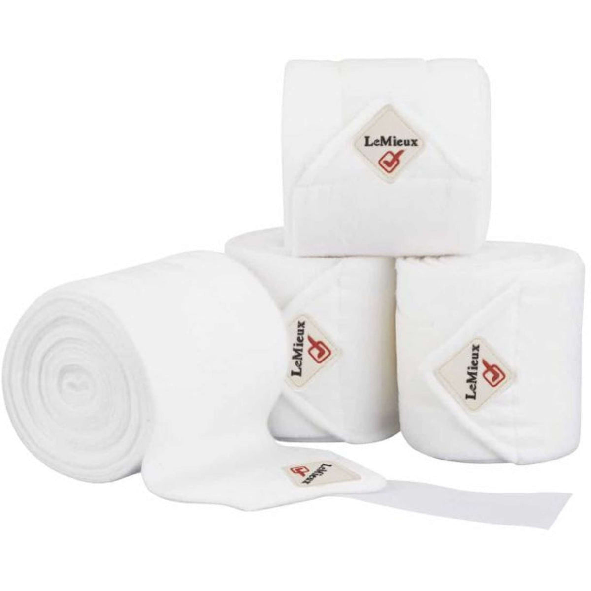 LeMieux Bandages Luxury Polo set of 4 White