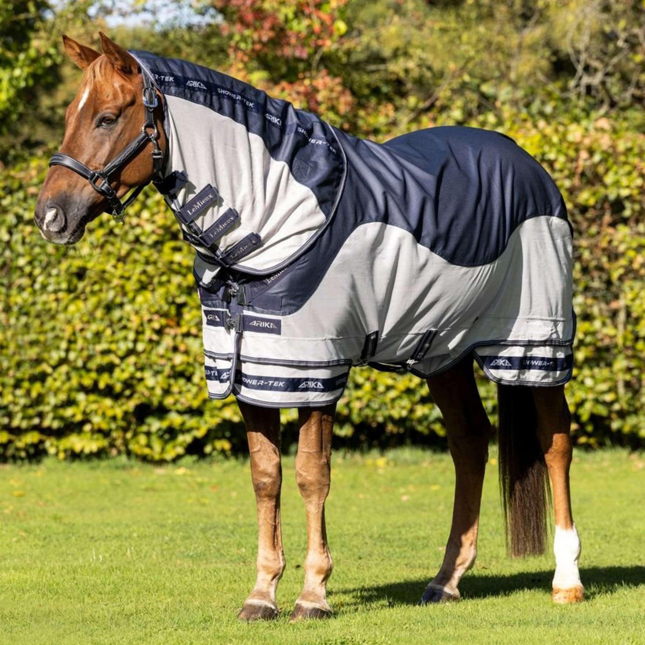 LeMieux Fly Rug Arika Shower-Tek Navy/Grey Dots