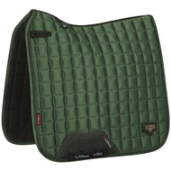 LeMieux Saddlepad Loire Classic Satin Square Dressage Hunter Green