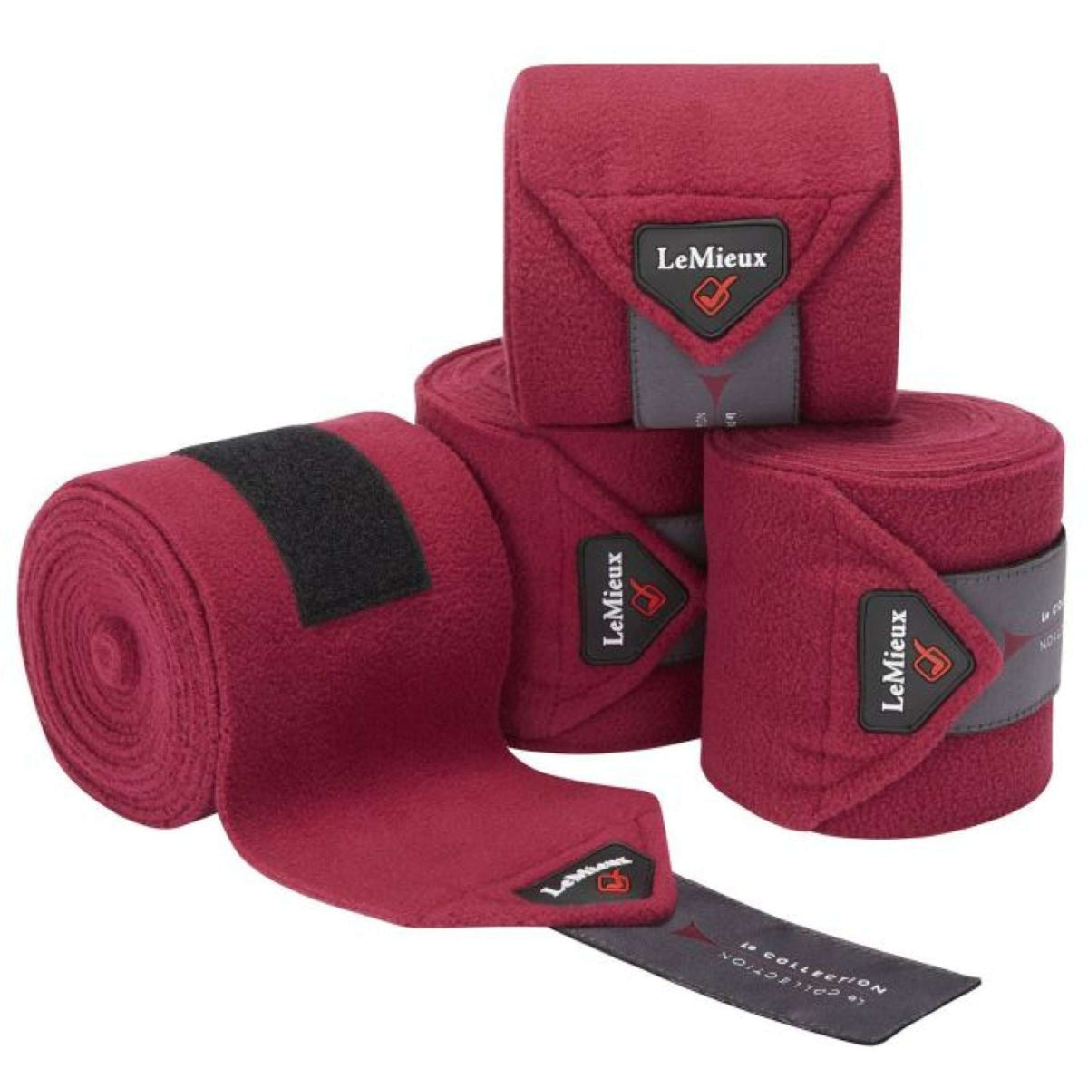 LeMieux Bandages Luxury Polo set of 4 Mulberry