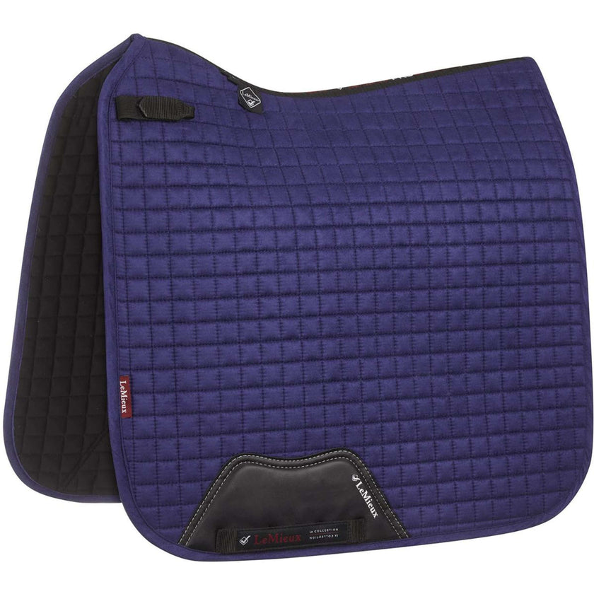 LeMieux Saddlepad Luxury Square Dressage Ink Blue