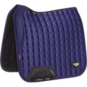 LeMieux Saddlepad Loire Memory Satin Square Dressage Ink Blue