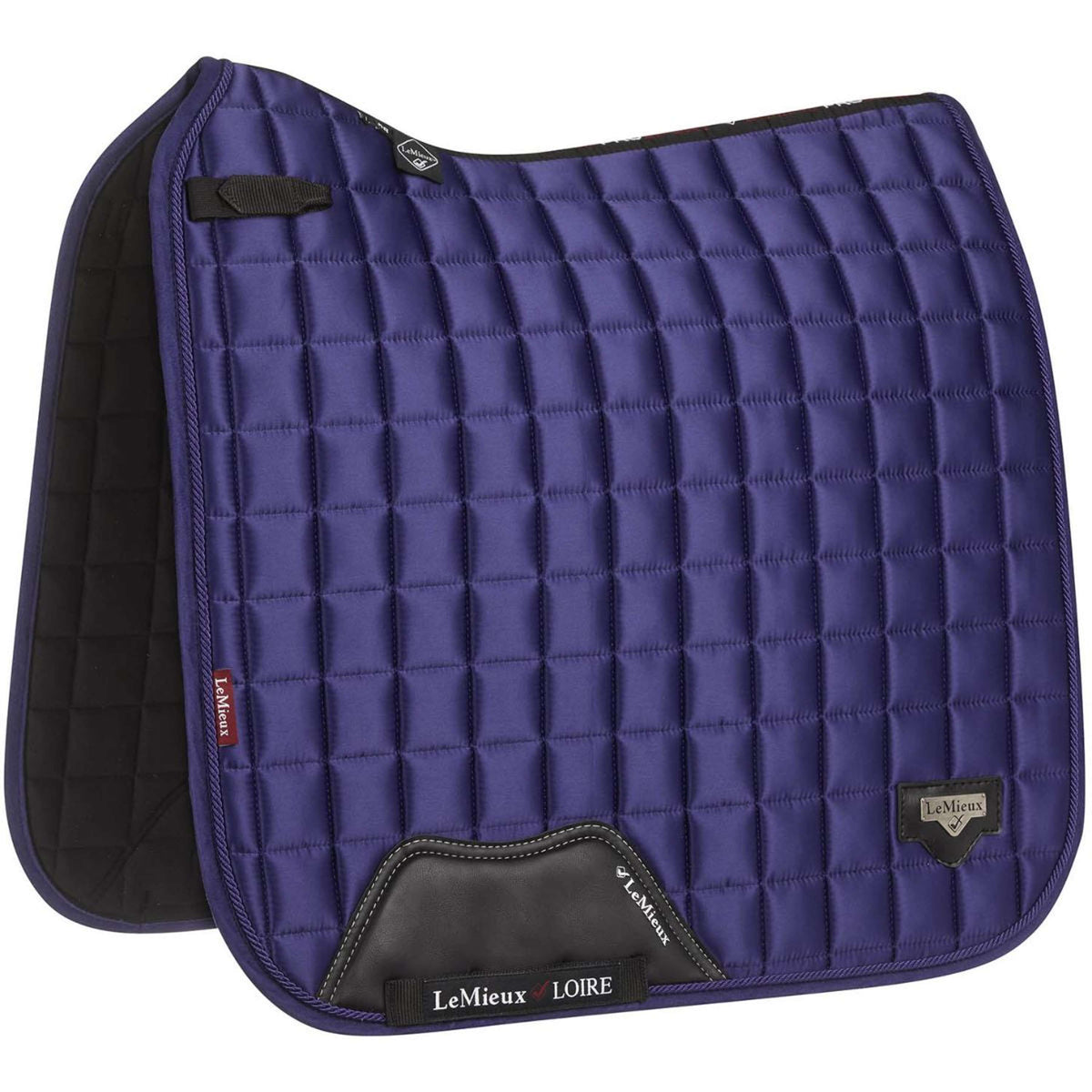 LeMieux Saddlepad Loire Classic Satin Square Dressage Ink Blue