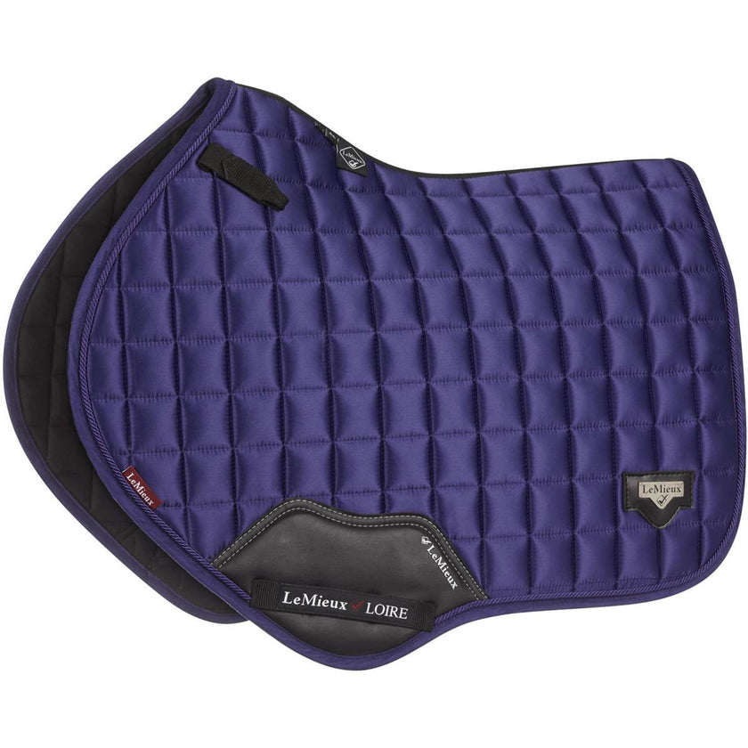 LeMieux Saddlepad Loire Classic Satin Square CC Ink Blue