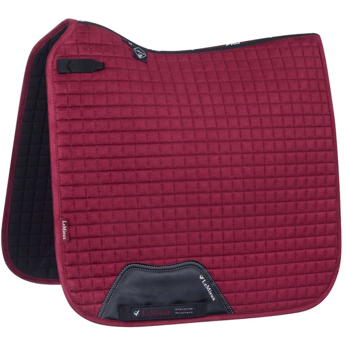 LeMieux Saddlepad Luxury Square Dressage Mulberry