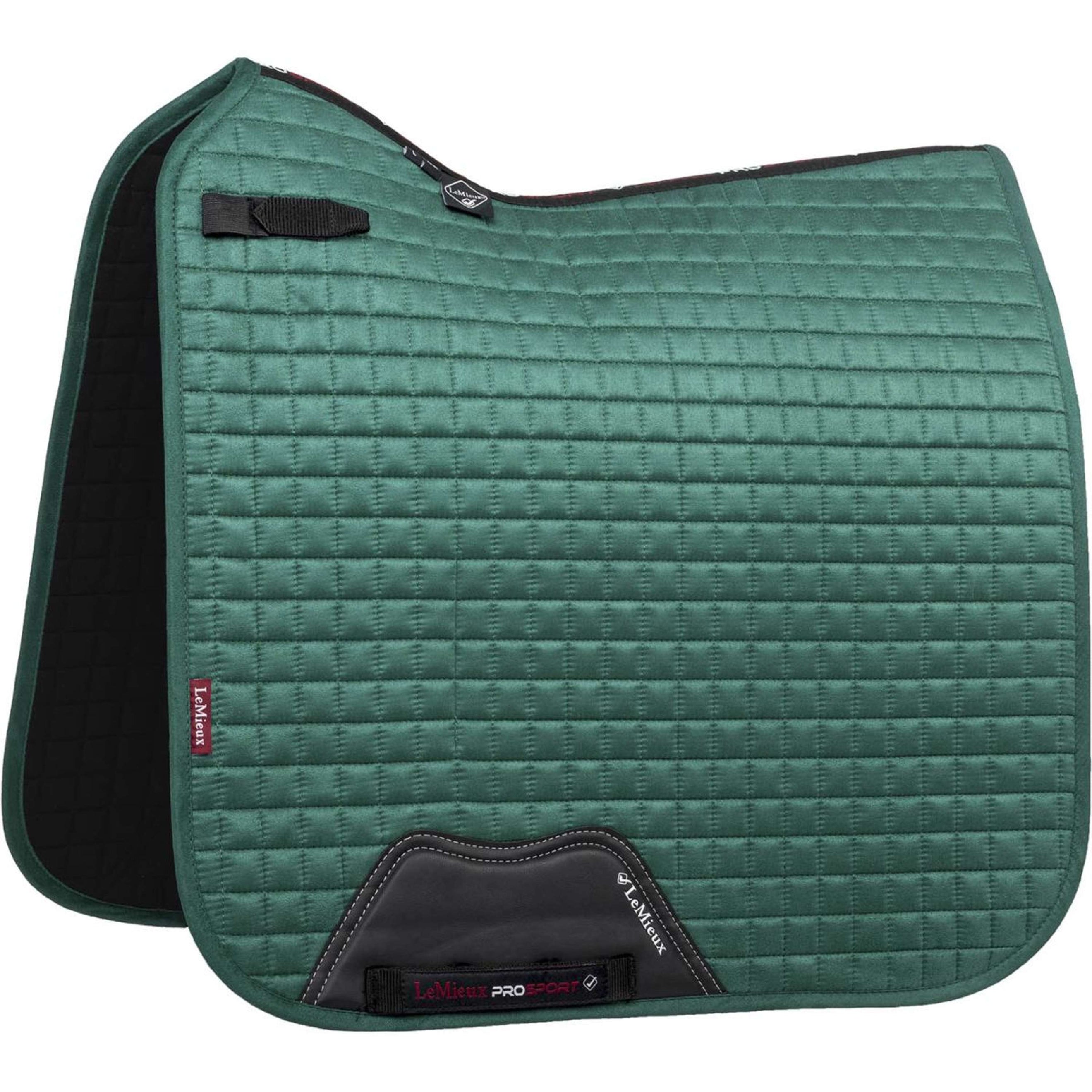 LeMieux Saddlepad Luxury Square Dressage Peacock Green