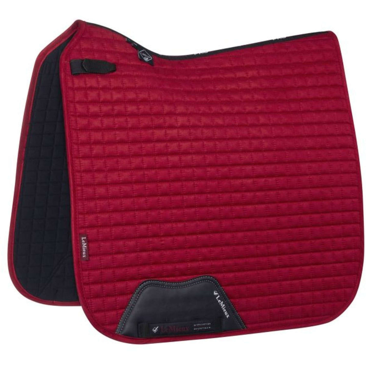 LeMieux Saddlepad Luxury Square Dressage Chilli Red