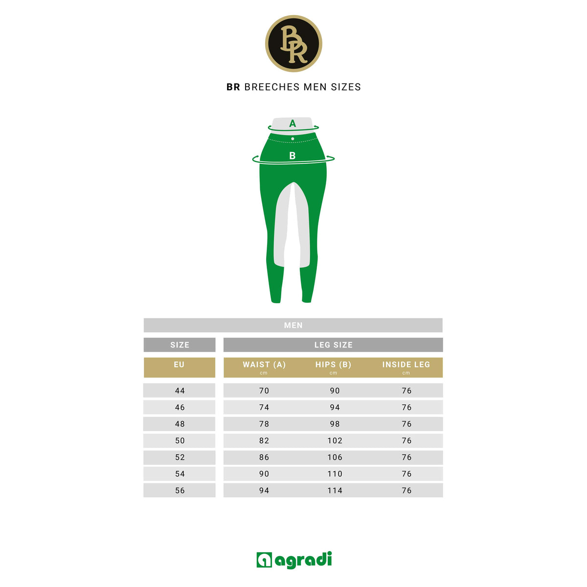 BR Breeches Maikel Silicon Seat Snow White