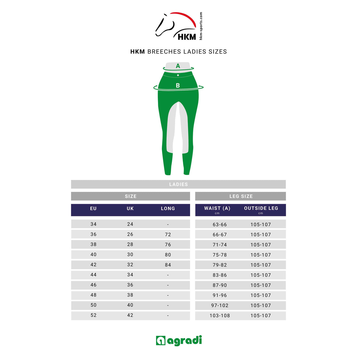 HKM Breeches Lyon Silicon Seat Olive Green