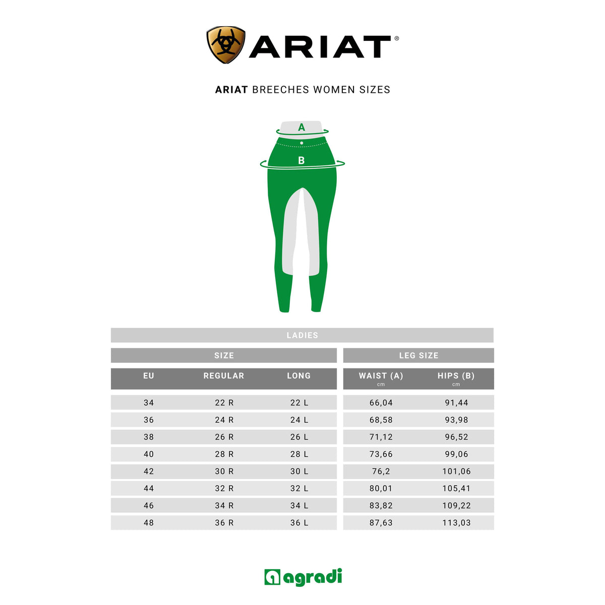 Ariat Riding Legging Venture Thermal Half Grip Reflecting Pond