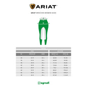 Ariat Riding Legging Venture Thermal Half Grip Reflecting Pond