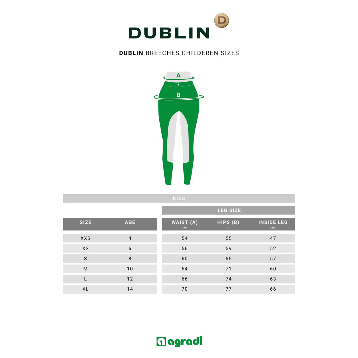 Dublin Legging Kidss Performance Cool-it Gel White