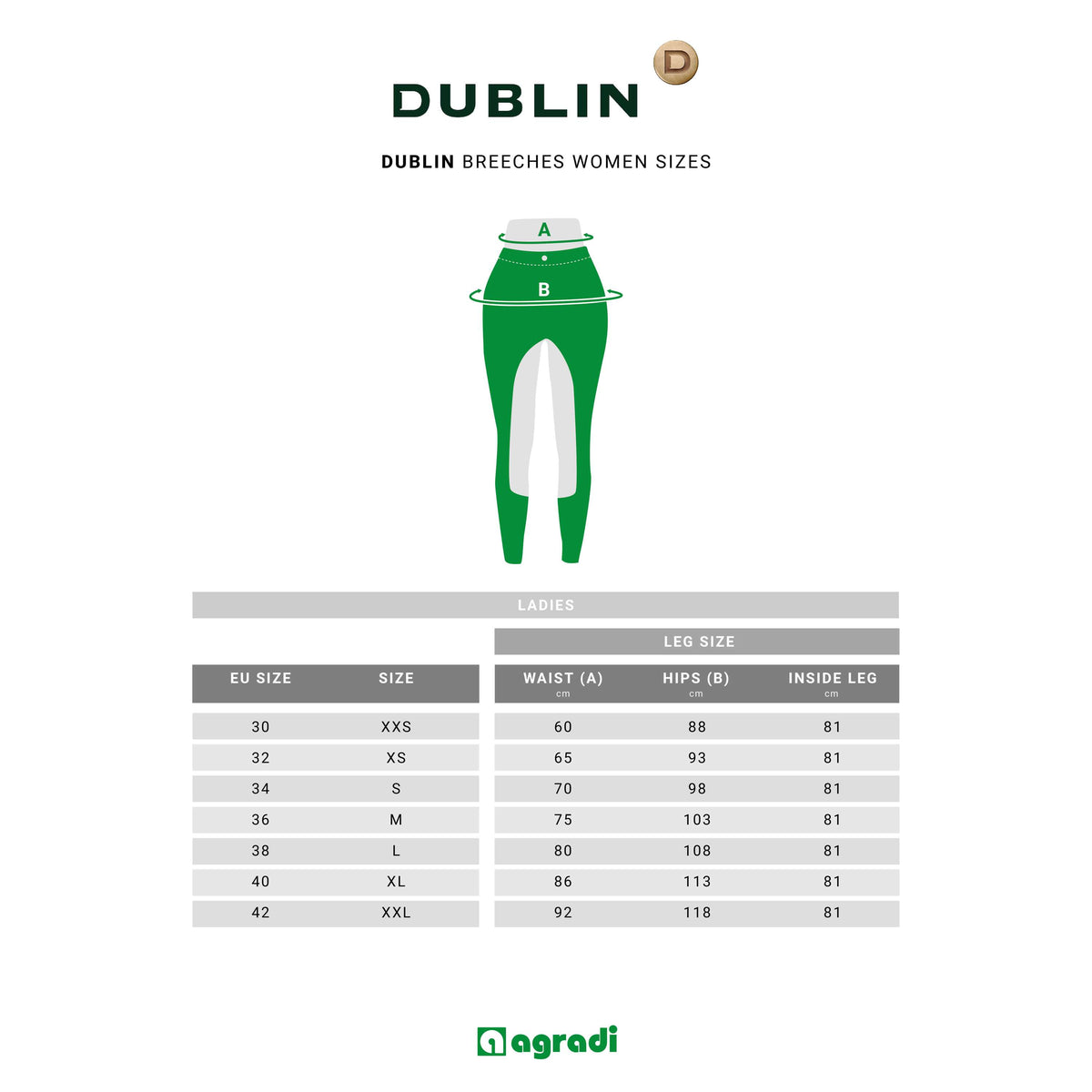 Dublin Legging Performance Cool-it Gel Charcoal