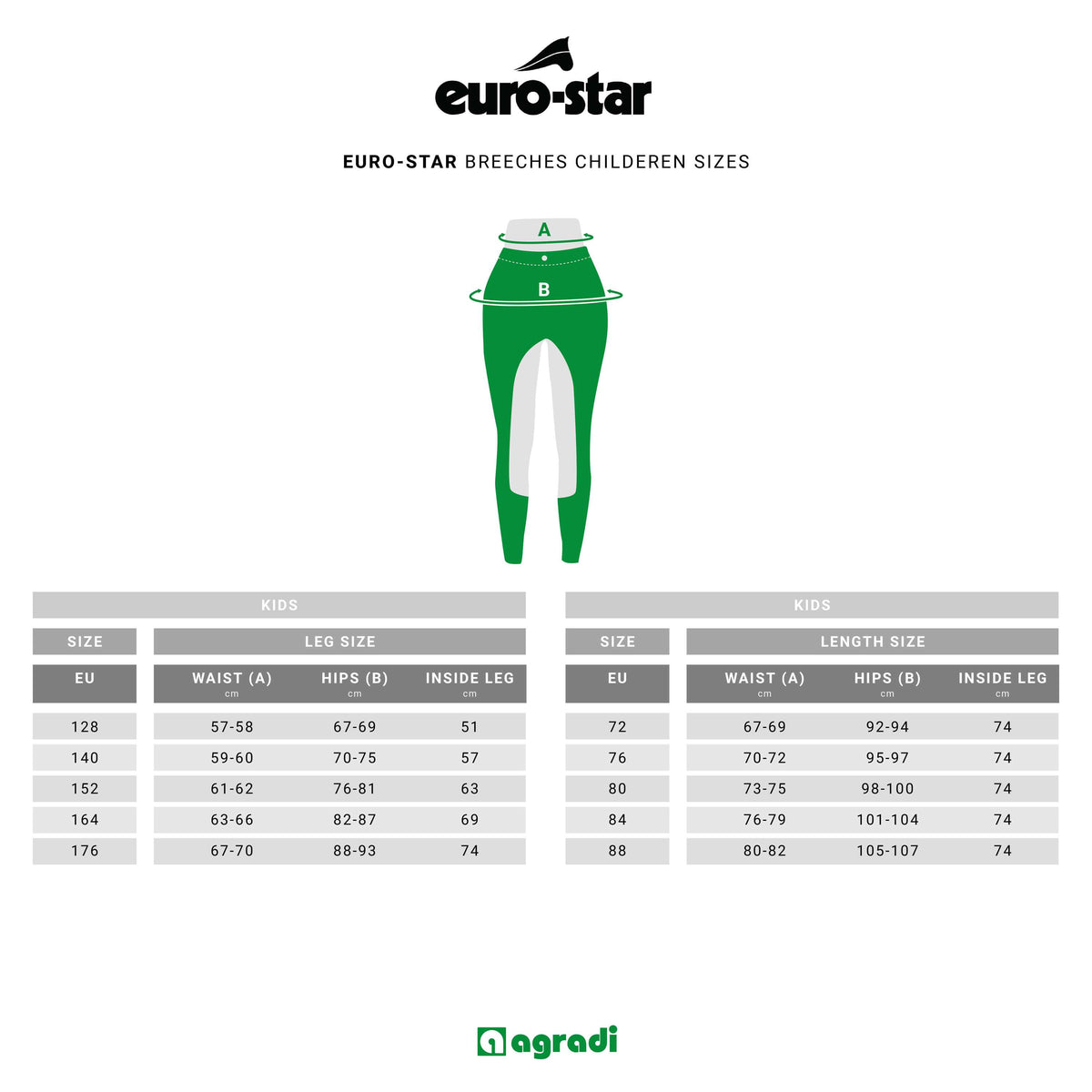 Euro-star Breeches Arista Full Grip White