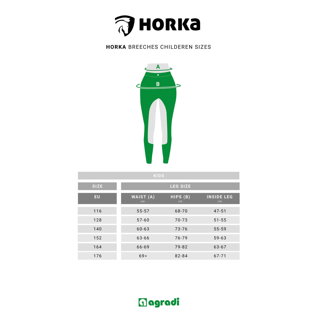 HORKA Riding Legging Kate Junior Antracite