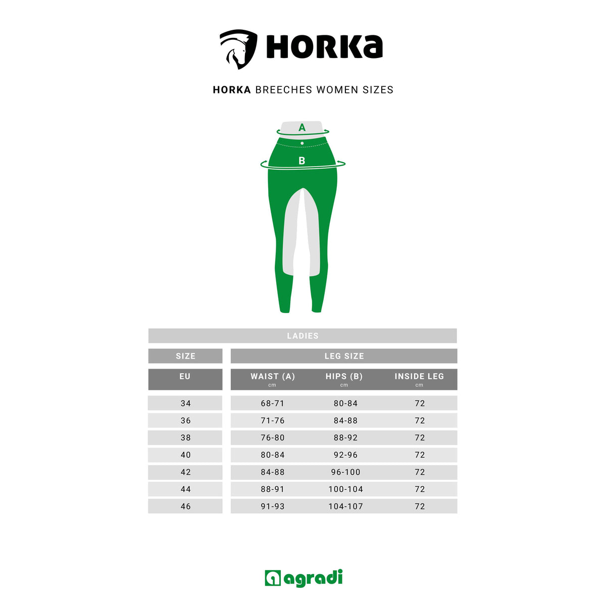 HORKA Riding Legging Neon neon Green