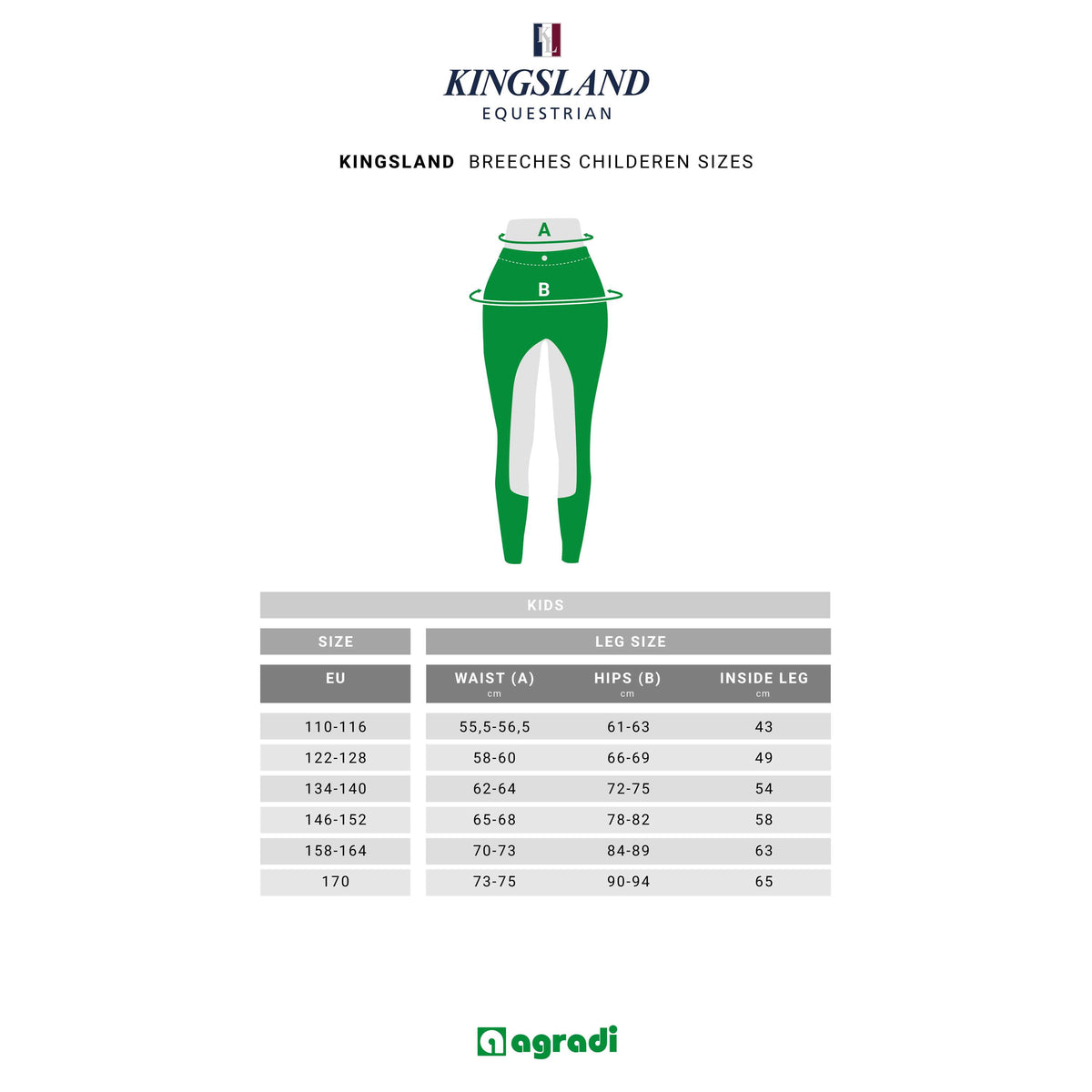 Kingsland Breeches Classic Kaden E-tec K-Grip Boys White