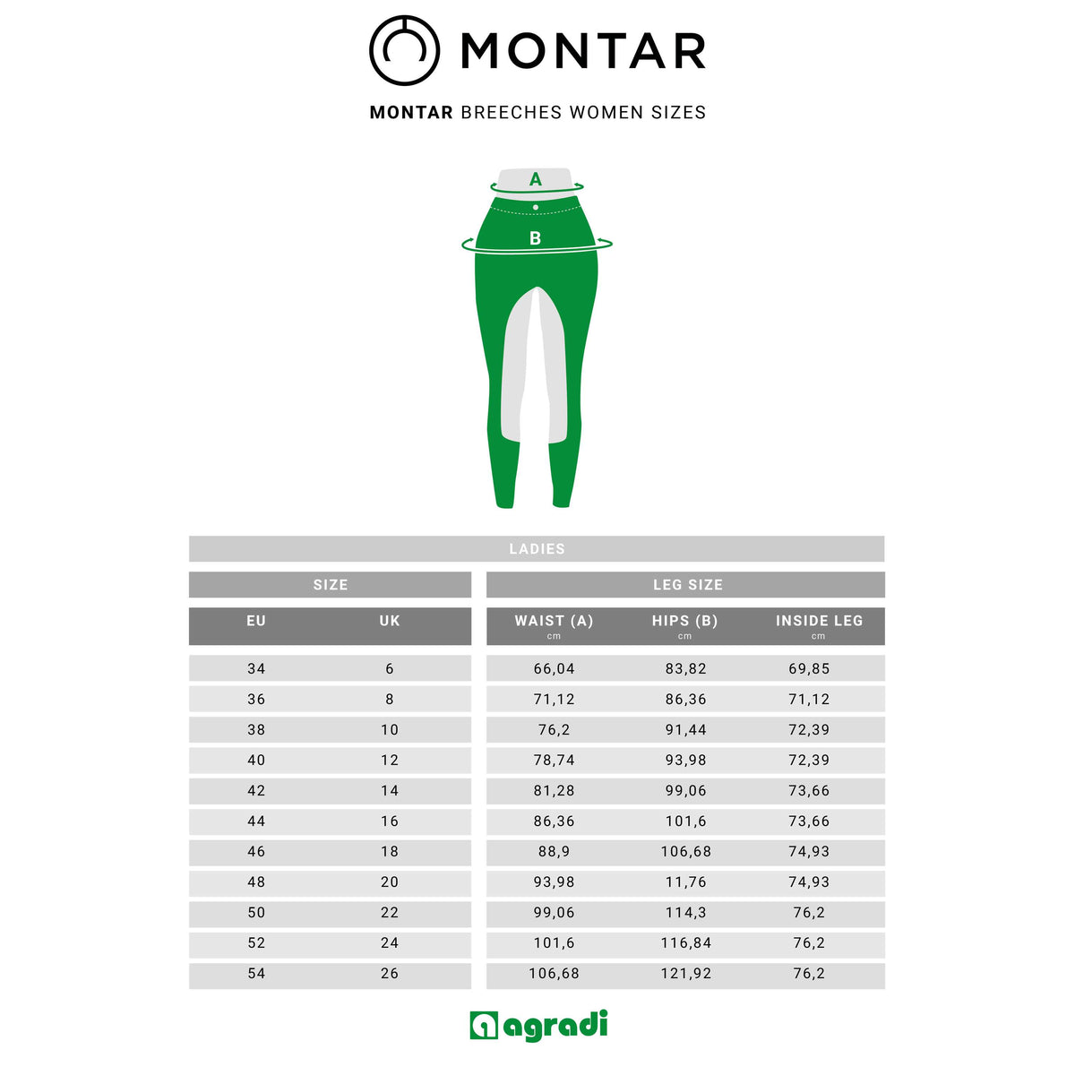 Montar Riding Legging Erin Winter Full Grip Mud