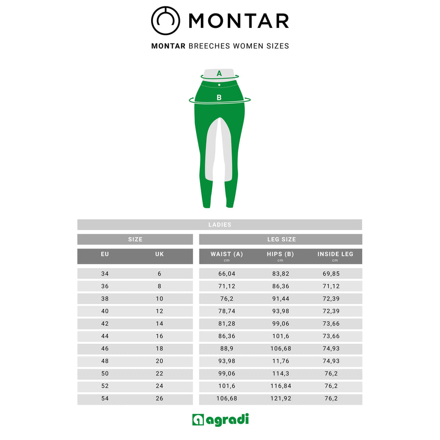 Montar Breeches Megan Yati Highwaist Full Grip Beige