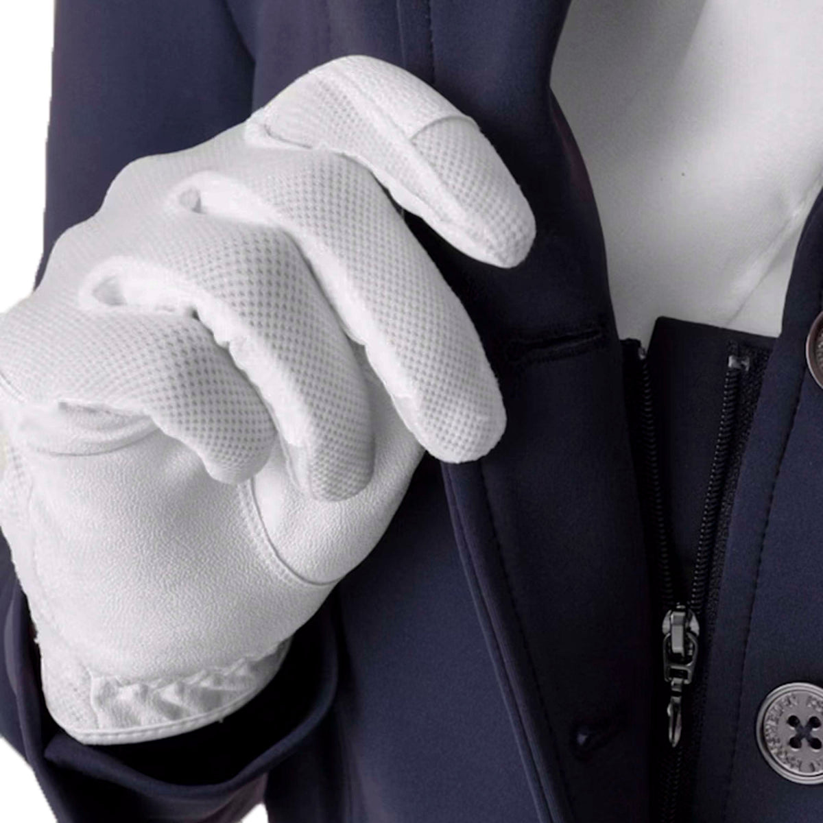 PS of Sweden Riding Gloves PU Leather White