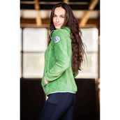 Mountain Horse Zip-Hoodie Fuzzy with a Hood Green