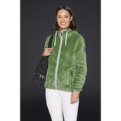 Mountain Horse Zip-Hoodie Fuzzy with a Hood Green