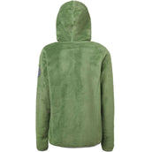 Mountain Horse Zip-Hoodie Fuzzy with a Hood Green