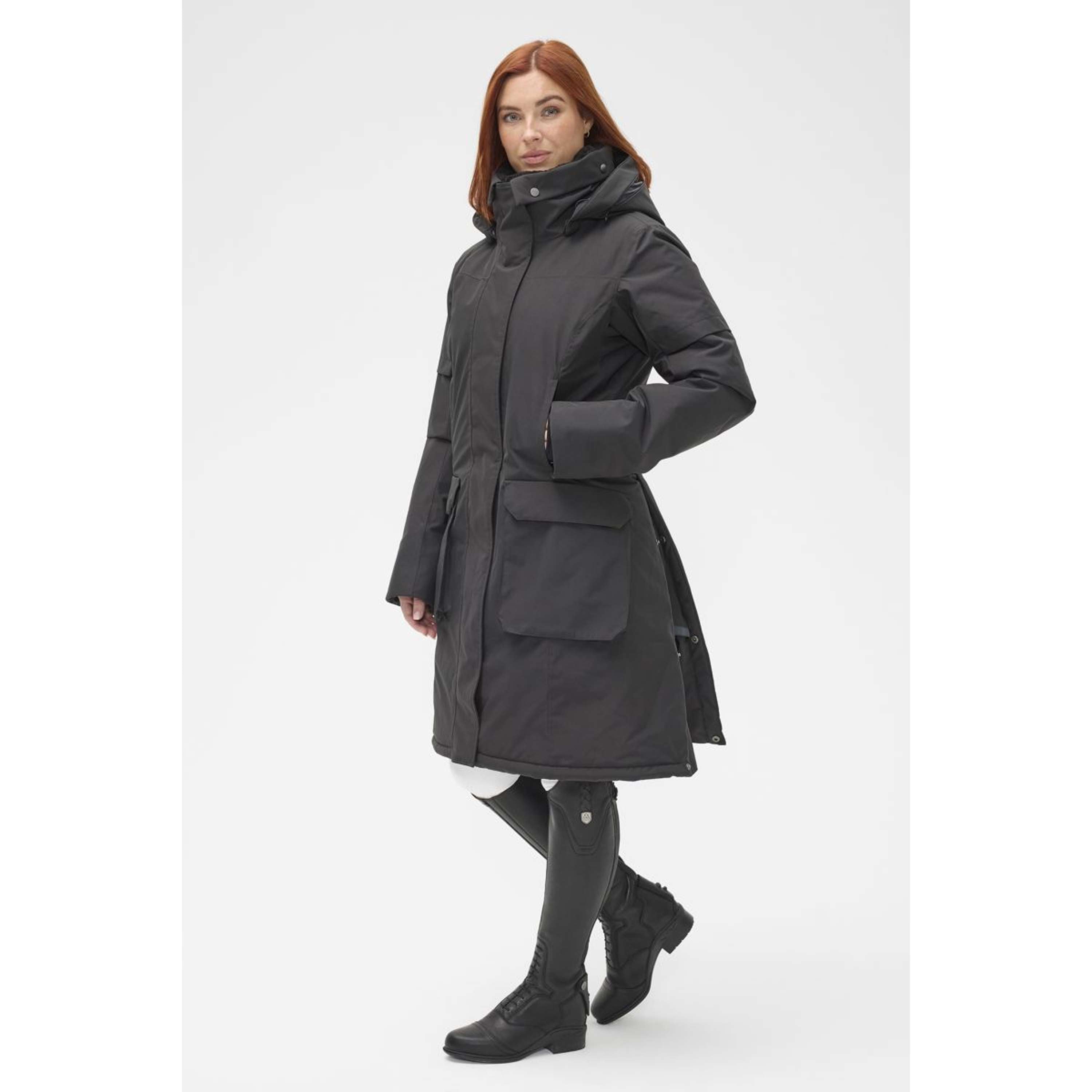 Mountain Horse Long Coat Saga Onyx Black