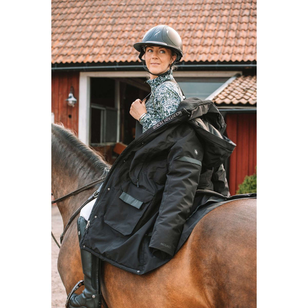 Mountain Horse Long Coat Saga Onyx Black