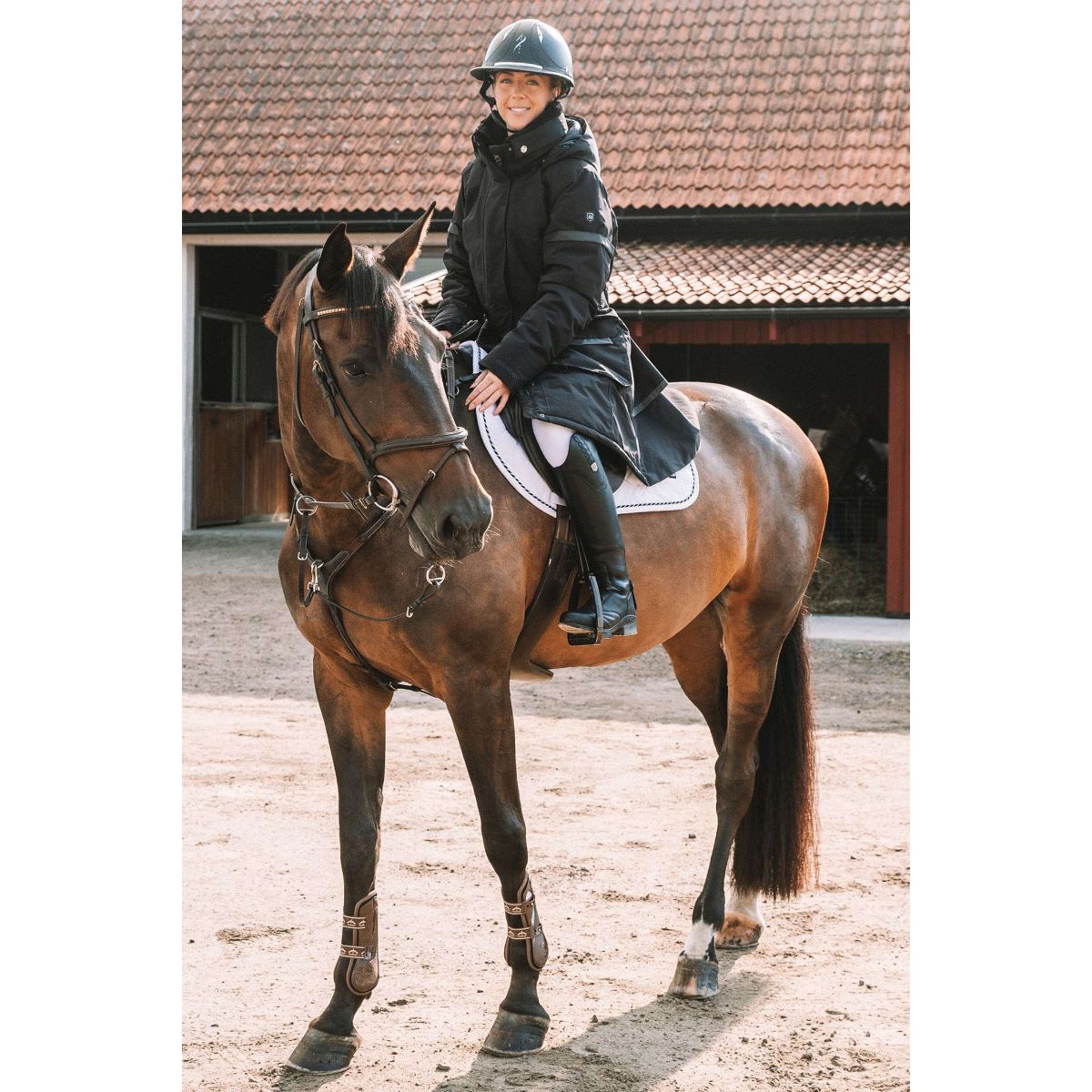 Mountain Horse Long Coat Saga Onyx Black