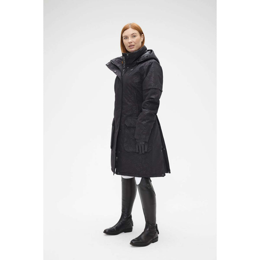 Mountain Horse Long Coat Saga Black Leaf