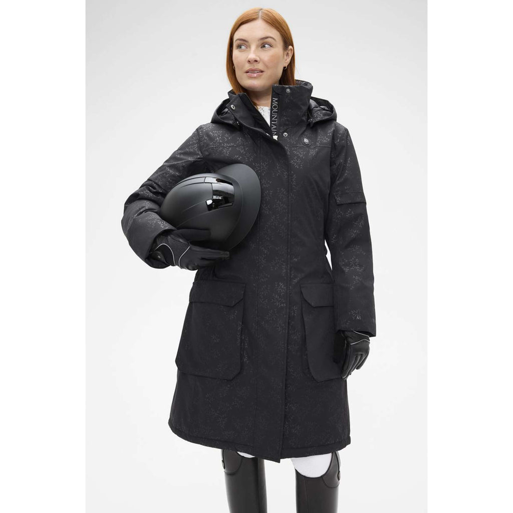 Mountain Horse Long Coat Saga Black Leaf