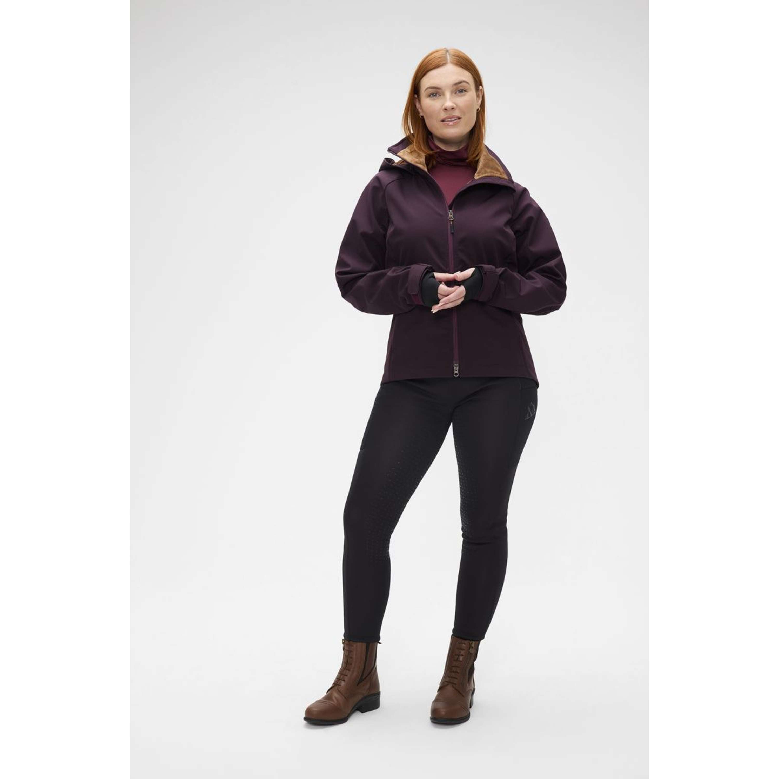 Mountain Horse Jacket Stella Softshell Dark Bordeaux