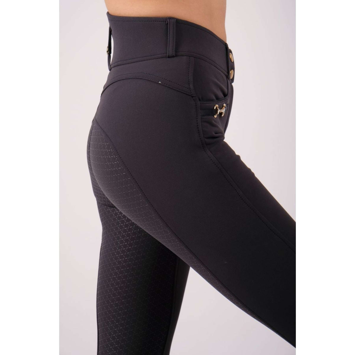 Montar Breeches Molly Gold Highwaist Full Grip Navy