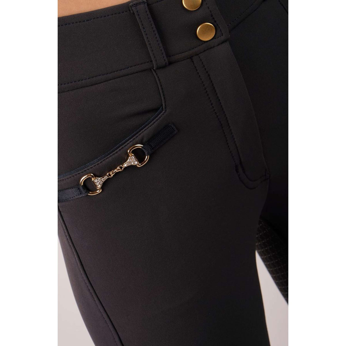 Montar Breeches Molly Gold Highwaist Full Grip Navy