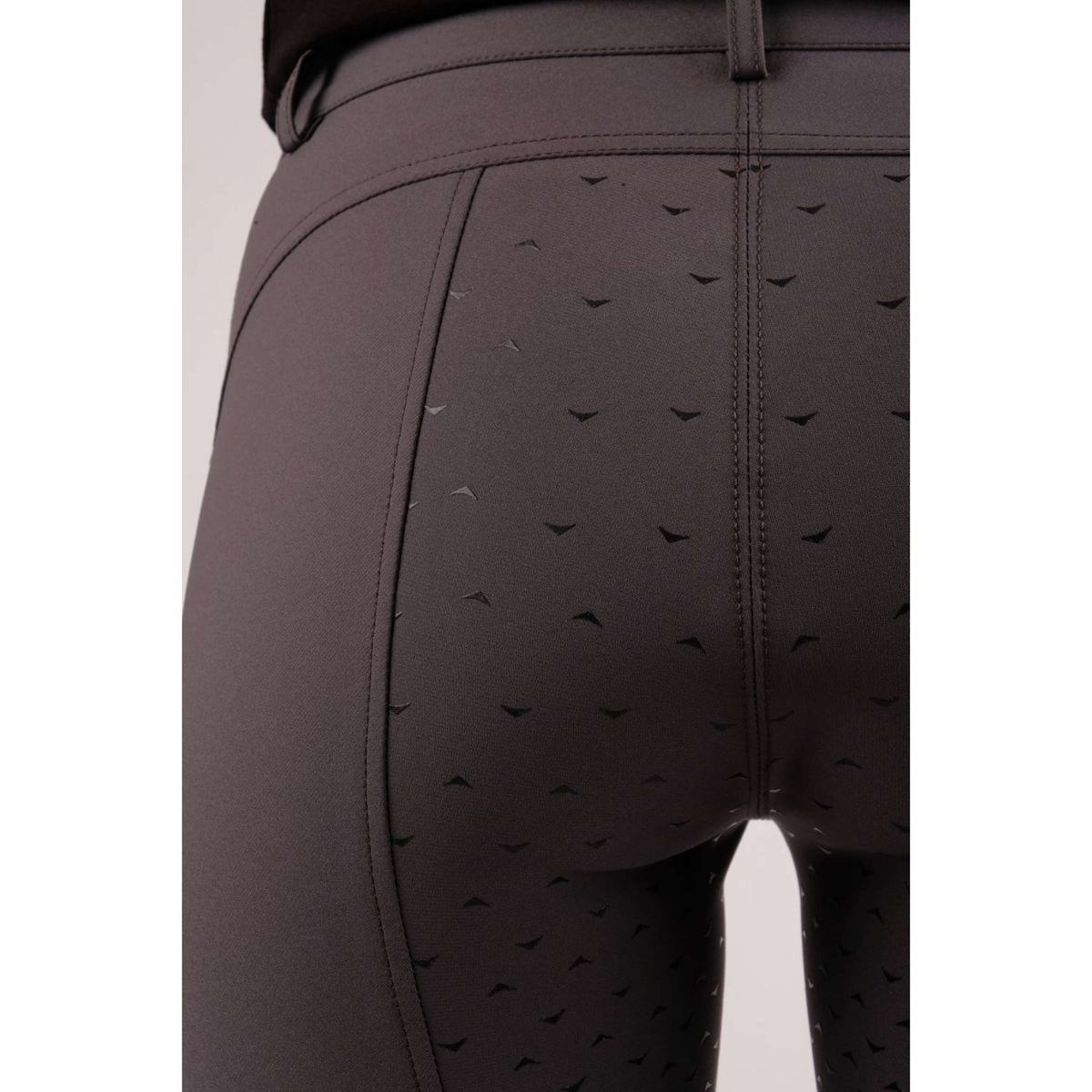 Montar Riding Legging Crystal Pull On Full Grip Grey