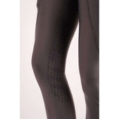 Montar Riding Legging Crystal Pull On Full Grip Grey